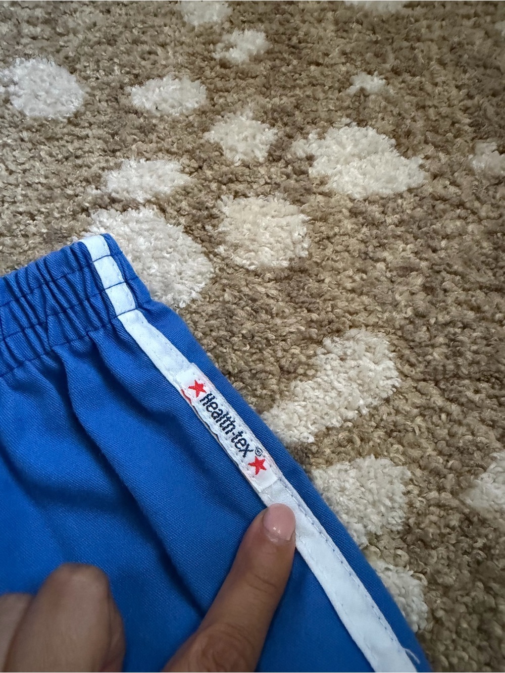 Vintage Healthtex Blue Track Shorts 2T USA - Picture 4 of 6